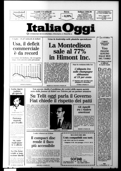 Italia oggi : quotidiano di economia finanza e politica